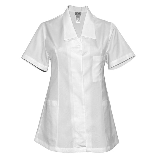 ПОРЪЧКА на дамска бяла туника , модел F212-2T – Медицински облекла Кали