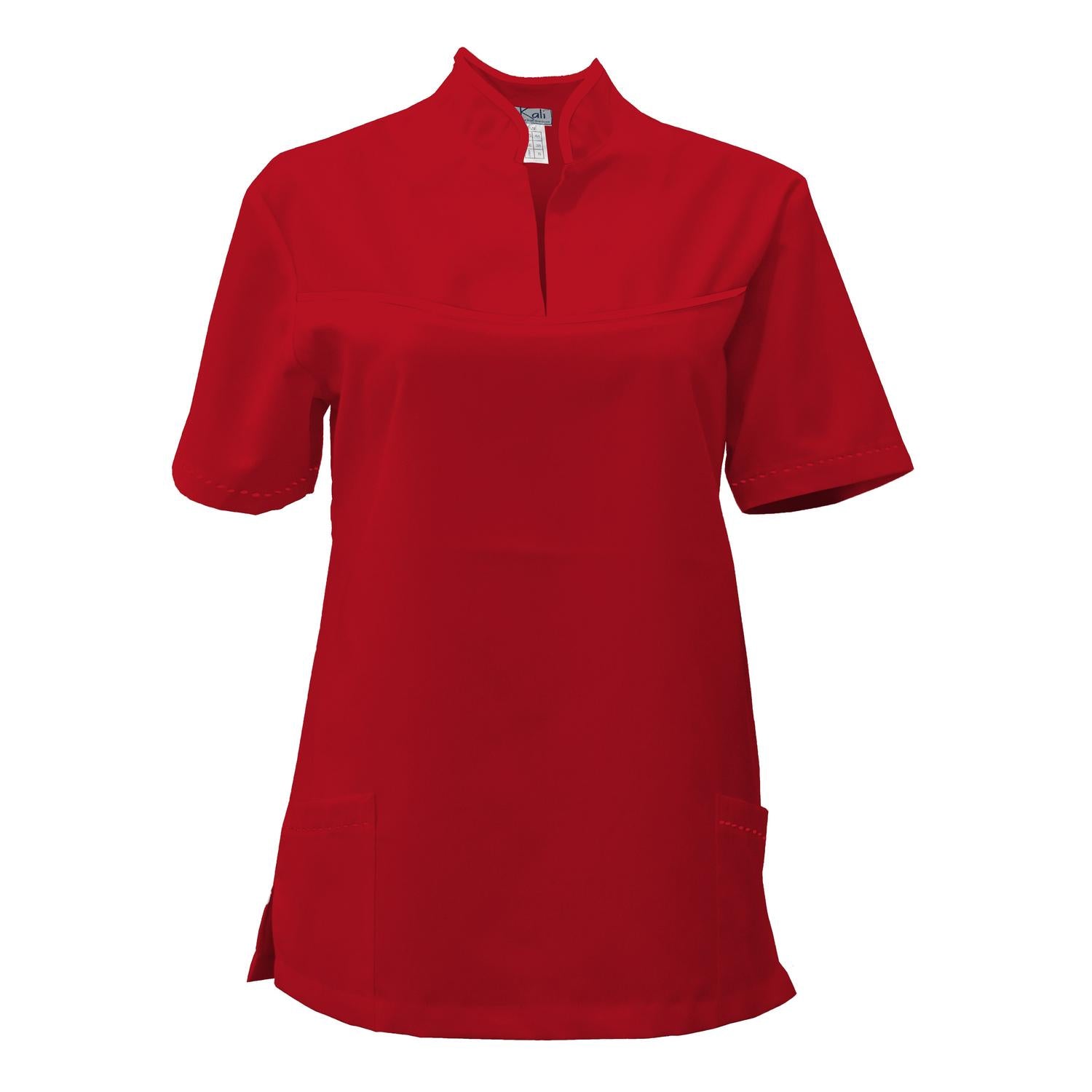 ПОРЪЧКА на дамска туника - цвят червен, модел FS215-3 – Медицински облекла Кали