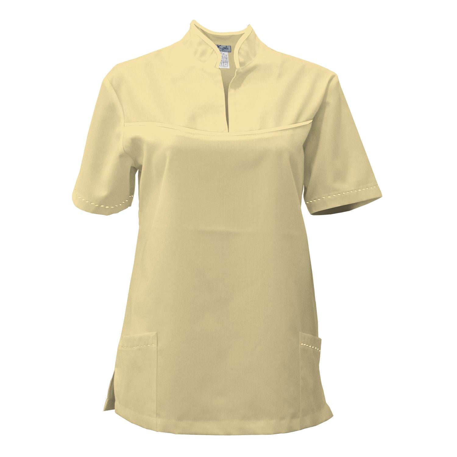 ПОРЪЧКА на дамска туника - цвят лимонов , модел FS215-3 – Медицински облекла Кали