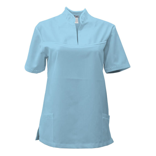 ПОРЪЧКА на дамска туника - цвят светло син, модел FS215-3 – Медицински облекла Кали