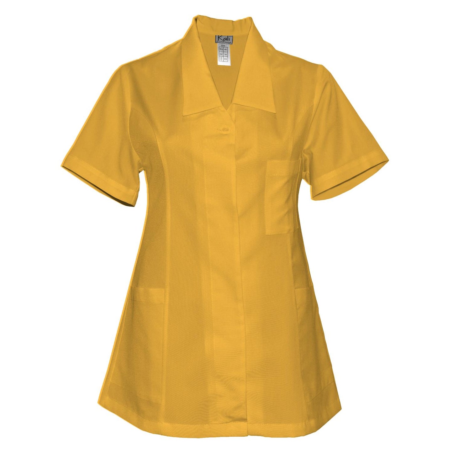 ПОРЪЧКА на дамска туника - цвят жълт, модел F212-2T – Медицински облекла Кали