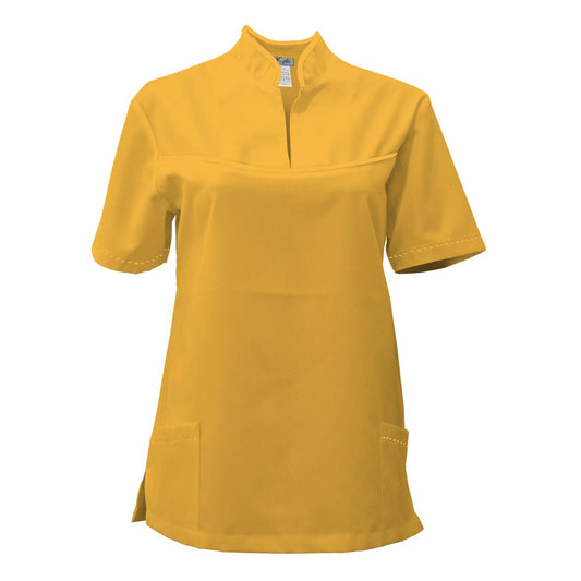 ПОРЪЧКА на дамска туника - цвят жълт , модел FS215-3 – Медицински облекла Кали