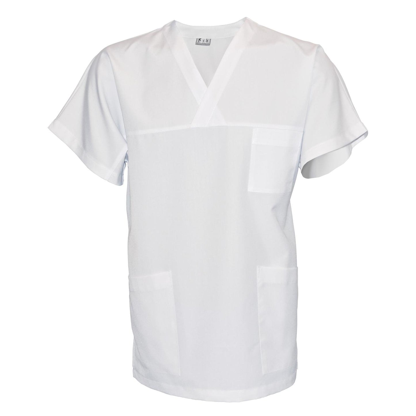 ПОРЪЧКА на унисекс бяла туника, модел UX – Медицински облекла Кали