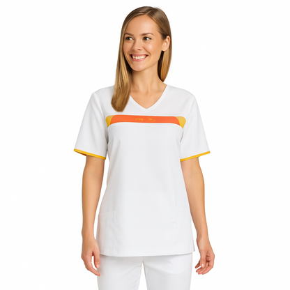 ПОРЪЧКА ПО ЗАДАДЕНИ ЦВЕТОВЕ ОТ КЛИЕНТА на дамска туника FVHL – Медицински облекла Кали