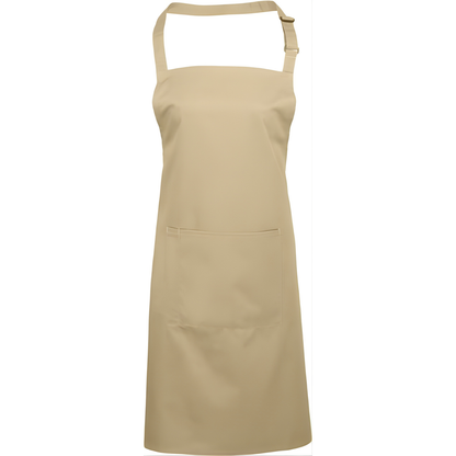 Престилка с нагръдник „Цветове“ с преден джоб- Медицински облекла Кали