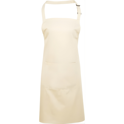 Престилка с нагръдник „Цветове“ с преден джоб- Медицински облекла Кали