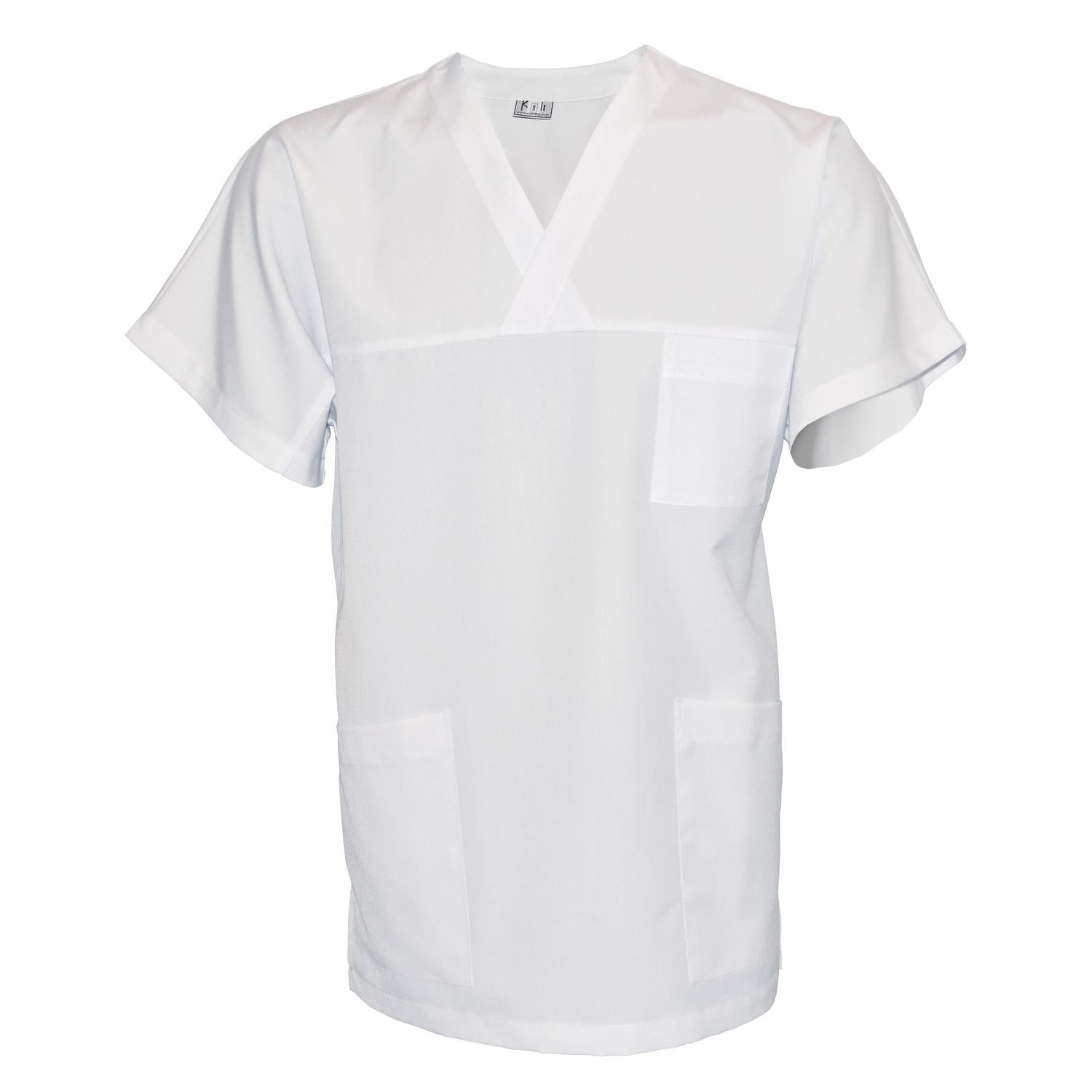 Унисекс бяла туника, модел UX – Медицински облекла Кали