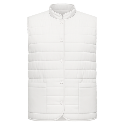 Унисекс елек- цвят бял, модел ES008 – Медицински облекла Кали