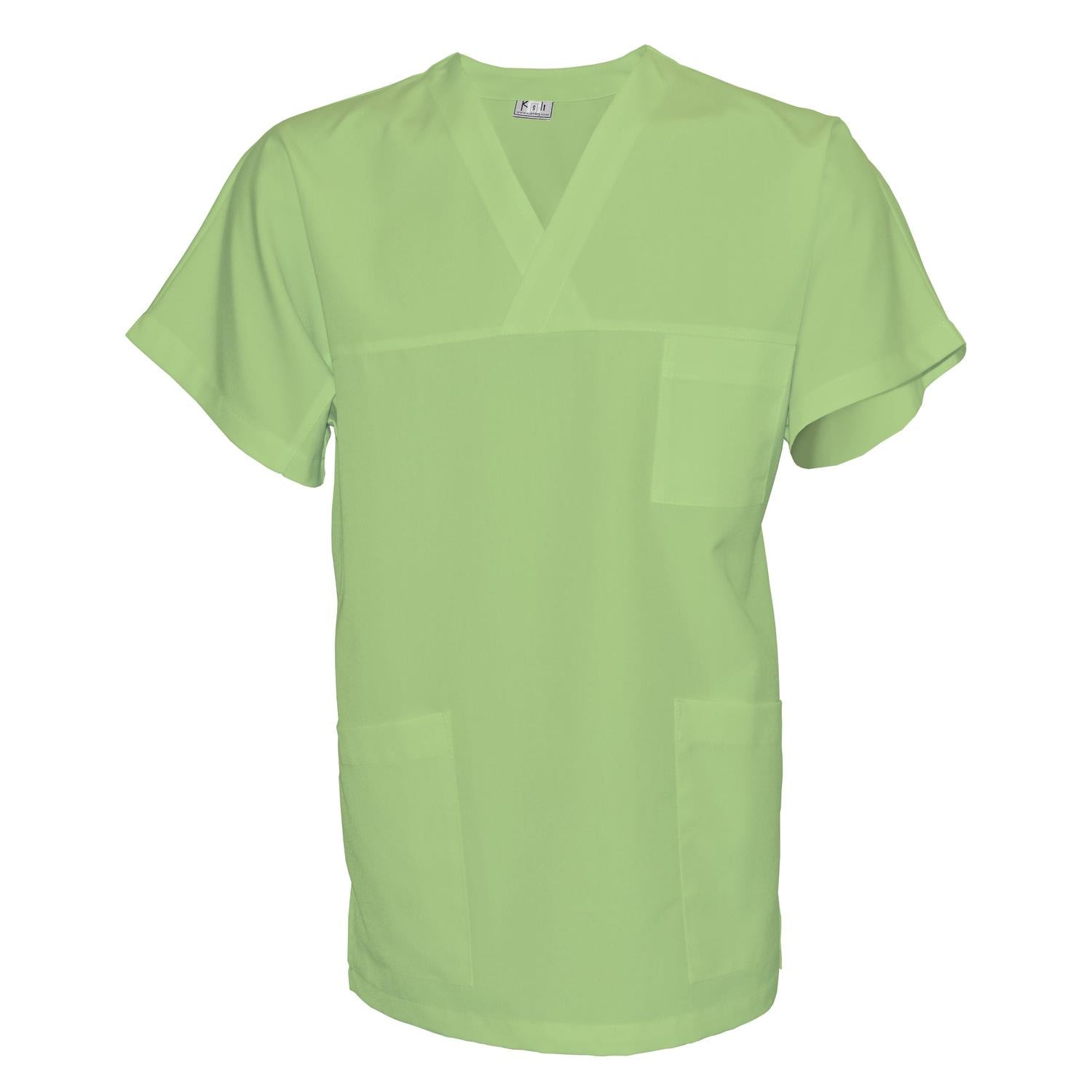 Унисекс туника - цвят бледо зелен, модел UX – Медицински облекла Кали